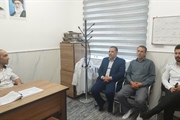بازدید بخشدار بزینه رود از پایگاه اورژانس ۱۱۵ و پد بالگرد شهر زرین رود