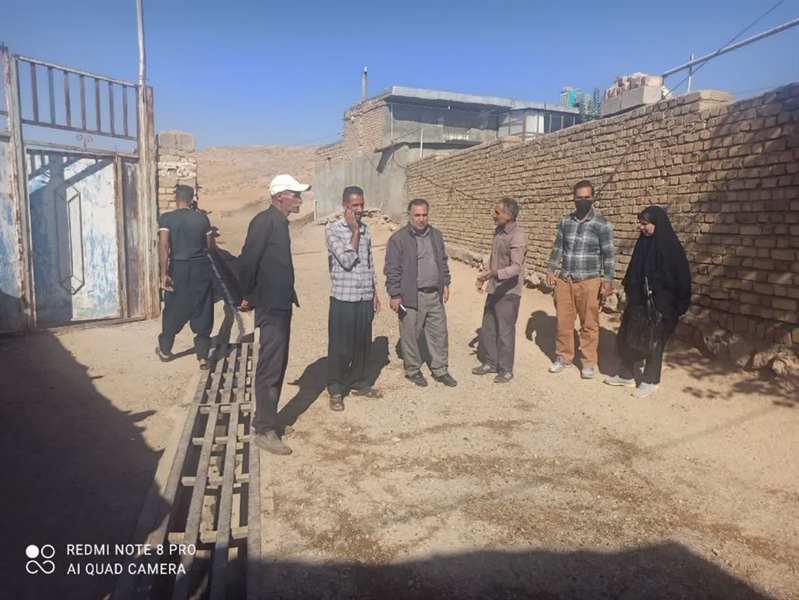 بازدید بخشدار بزینه‌رود از روستای قشقجه