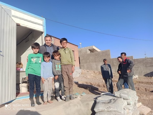 حضور بخشدار بزینه‌رود در روستای دوراخلو