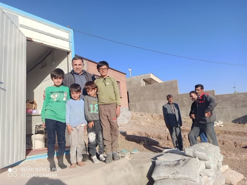 حضور بخشدار بزینه‌رود در روستای دوراخلو
