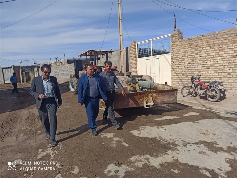 بازدید بخشدار بزینه‌رود از روستای امام‌کهریز