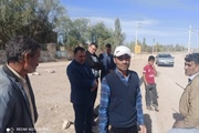 حضور بخشدار بزینه‌رود در روستای اردهین