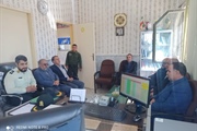 حضور بخشدار بزینه‌رود در کلانتری ۱۳ شهر زرین‌رود به مناسبت هفته فراجا