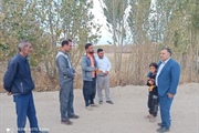 حضور بخشدار بزینه‌رود در روستای استرود