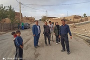 حضور بخشدار بزینه‌رود در روستای خانلار