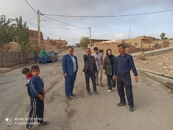 حضور بخشدار بزینه‌رود در روستای خانلار