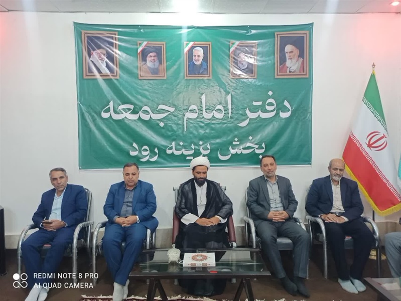 حضور فرماندار خدابنده در ستاد نماز جمعه زرین‌رود
