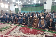 حضور فرماندار شهرستان خدابنده در نماز جمعه شهر زرین‌رود