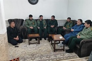 حضور مسئولان در منزل فرمانده پایگاه مقاومت بسیج روستای شرور