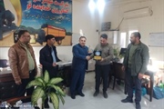 تقدیر از خیر مدرسه‌ساز و کارآفرین بخش بزینه‌رود