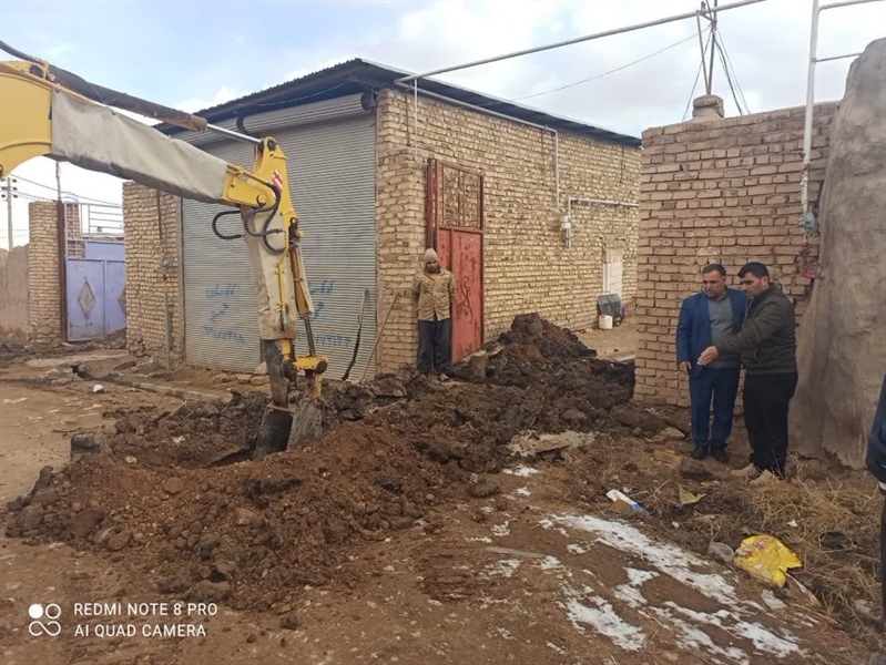 گزارش حضور میدانی بخشدار بزینه‌رود در روستای اردهین