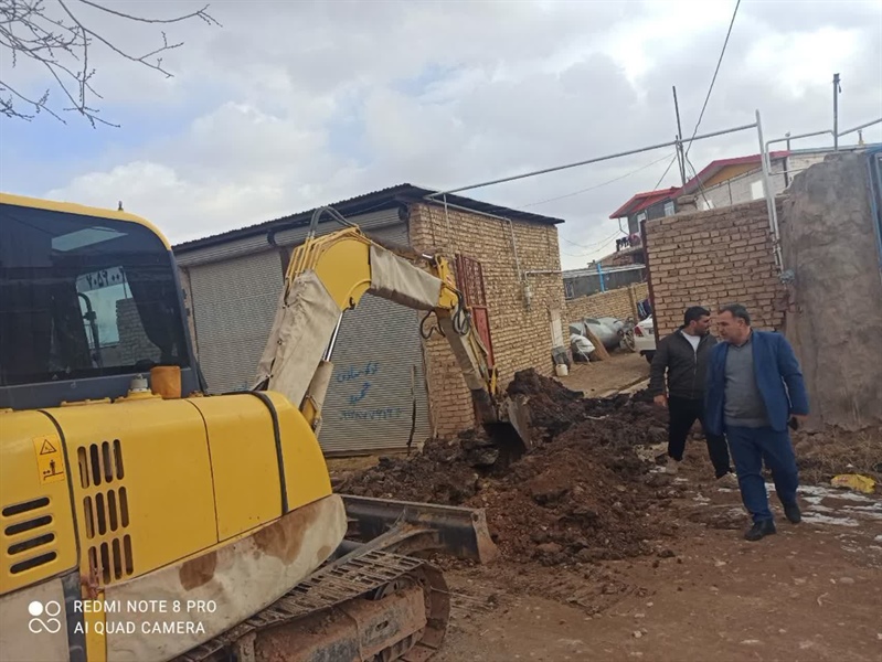 حضور میدانی بخشدار بزینه‌رود در روستای اردهین