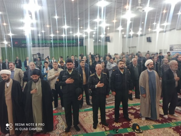 برگزاری مراسم گرامیداشت یوم‌الله نهم دی و سالگرد شهادت سردار شهید حاج قاسم سلیمانی در زرین‌رود