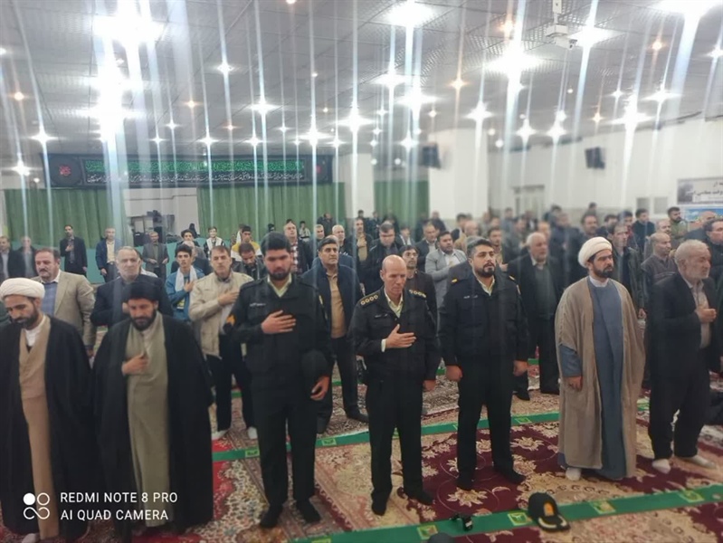 برگزاری مراسم گرامیداشت یوم‌الله نهم دی و سالگرد شهادت سردار شهید حاج قاسم سلیمانی در زرین‌رود