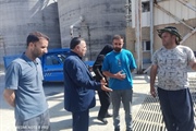 بازدید بخشدار بزینه‌رود از مرکز خرید گندم (سیلوی) روستای داشبلاغ