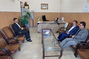 جلسه بخشدار افشار با رئیس اداره آب و فاضلاب شهرستان خدابنده