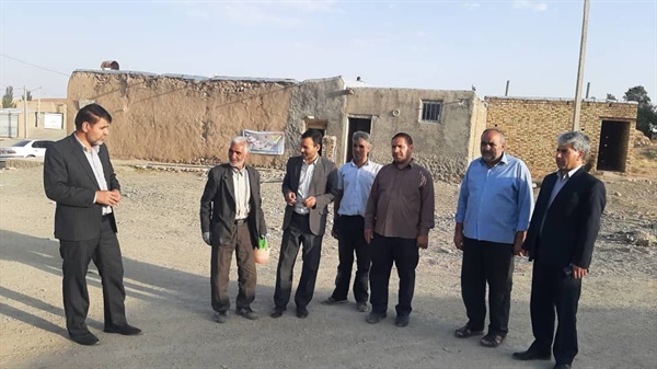 بازدید بخشدار افشار از روستاهای دهستان قشلاقات بخش افشار