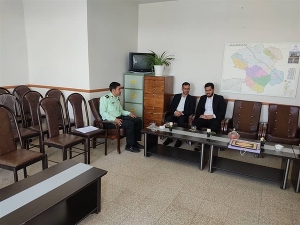دیدار بخشدار افشار با رئیس دادگاه بخش افشار