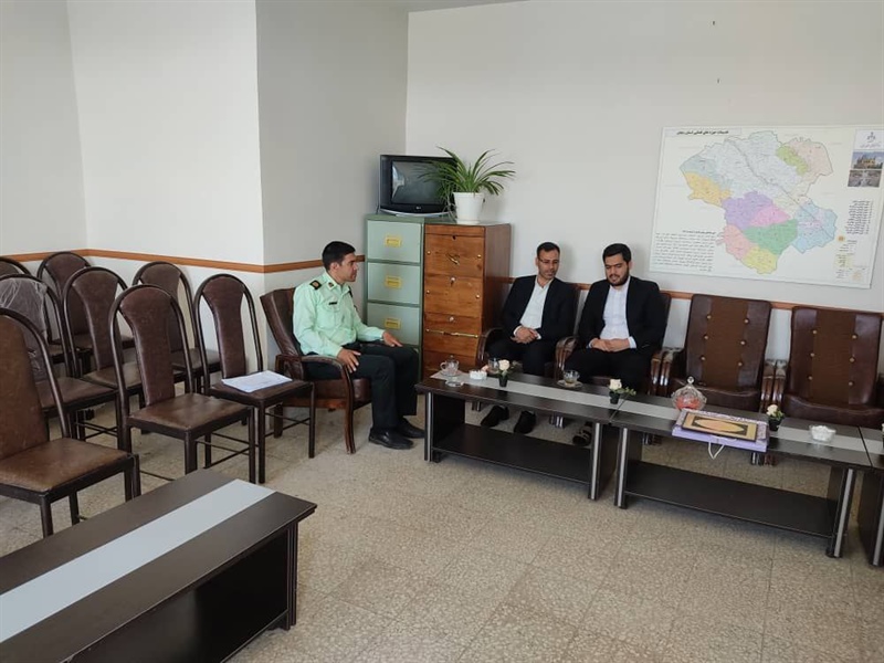 دیدار بخشدار افشار با رئیس دادگاه بخش افشار