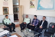 دیدار بخشدار افشار با فرماندهی انتظامی بخش