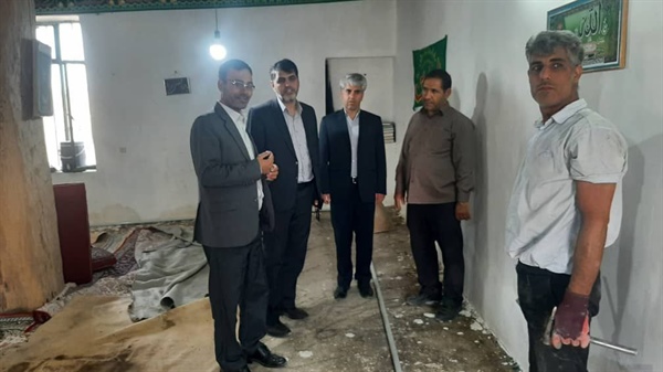 بازدید بخشدار افشار از روستای دینی بیک