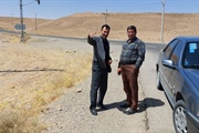 بازدید از زمین احداث پایگاه امداد و نجات جاده ای