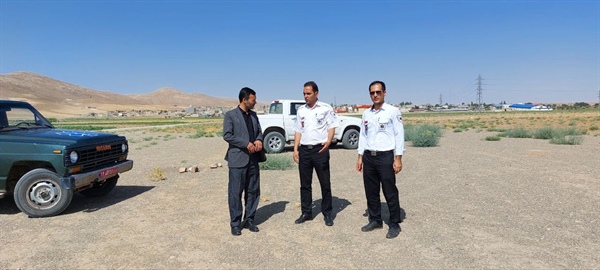 جلسه بخشدار افشار با رئیس اورژانش شهرستان خدابنده
