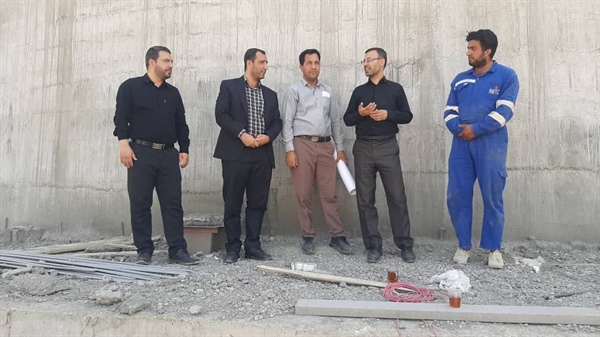 بازدید از پروژه احداث سیلوی گندم شهر گرماب