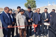 مراسم افتتاحیه پروژه آسفالت ریزی معابر روستای مسگر