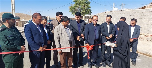 مراسم افتتاحیه پروژه آسفالت ریزی معابر روستای مسگر