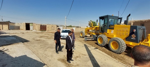 بازدید از پروزه زیرسازی روستای سوله