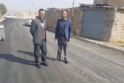 بازدید از پروژه آسفالت ریزی معابر روستایی