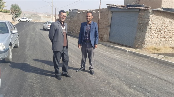 بازدید از پروژه آسفالت ریزی معابر روستایی