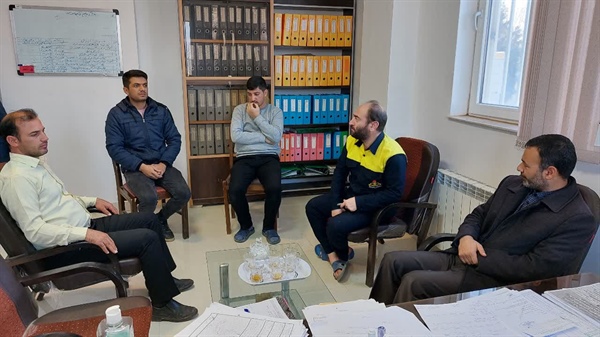 بازدید سرزده بخشدار افشار از شرکت گاز گرماب