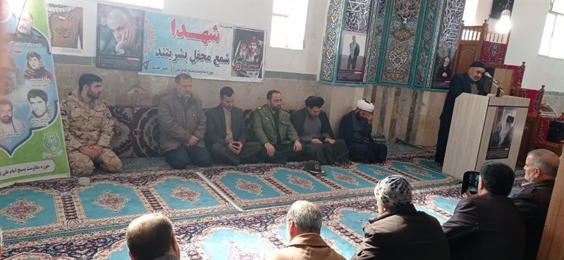 برگزاری مراسم یادواره سردار شهید حاج قاسم سلیمانی در روستای قویی