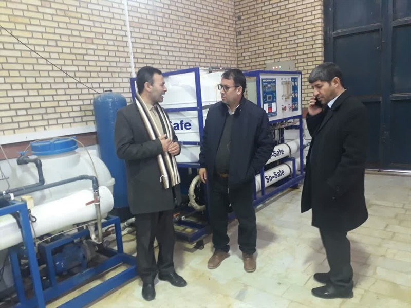 بازدید بخشدار افشار از اداره آب و فاضلاب شهر گرماب