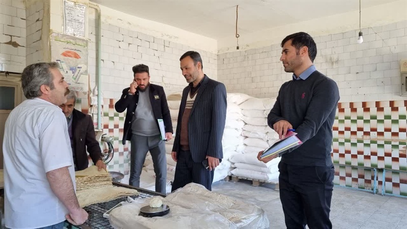 بازدید از نانوایی ها و اصناف شهر گرماب