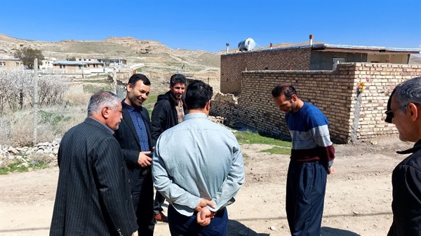 بازدید بخشدار افشار از روستای باشقشلاق