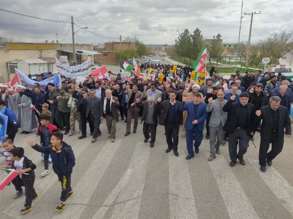 برگزاری مراسم راهپیمایی روز قدس در شهر گرماب