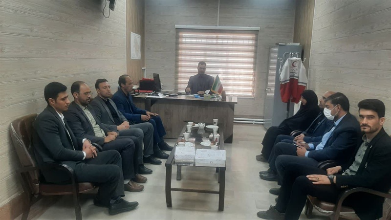 دیدار با بخشدار افشار  و تبریک هفته دولت