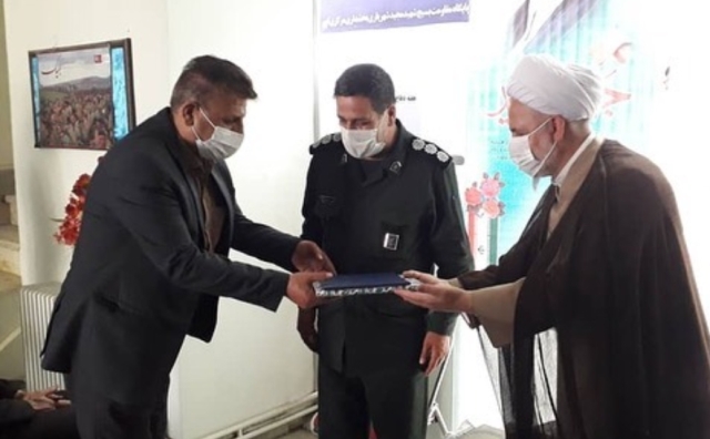 تقدیر از همکار جانباز یوسف محرمخانی در هفته دفاع مقدس