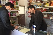 بازدید همیار سلامت بخشداری از اصناف روستاها در پیشگیری از شیوع کرونا