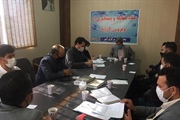 جلسه ستاد عملیاتی قرارگاه پیشگیری از کرونا با دهیاران دهستان های ابهر