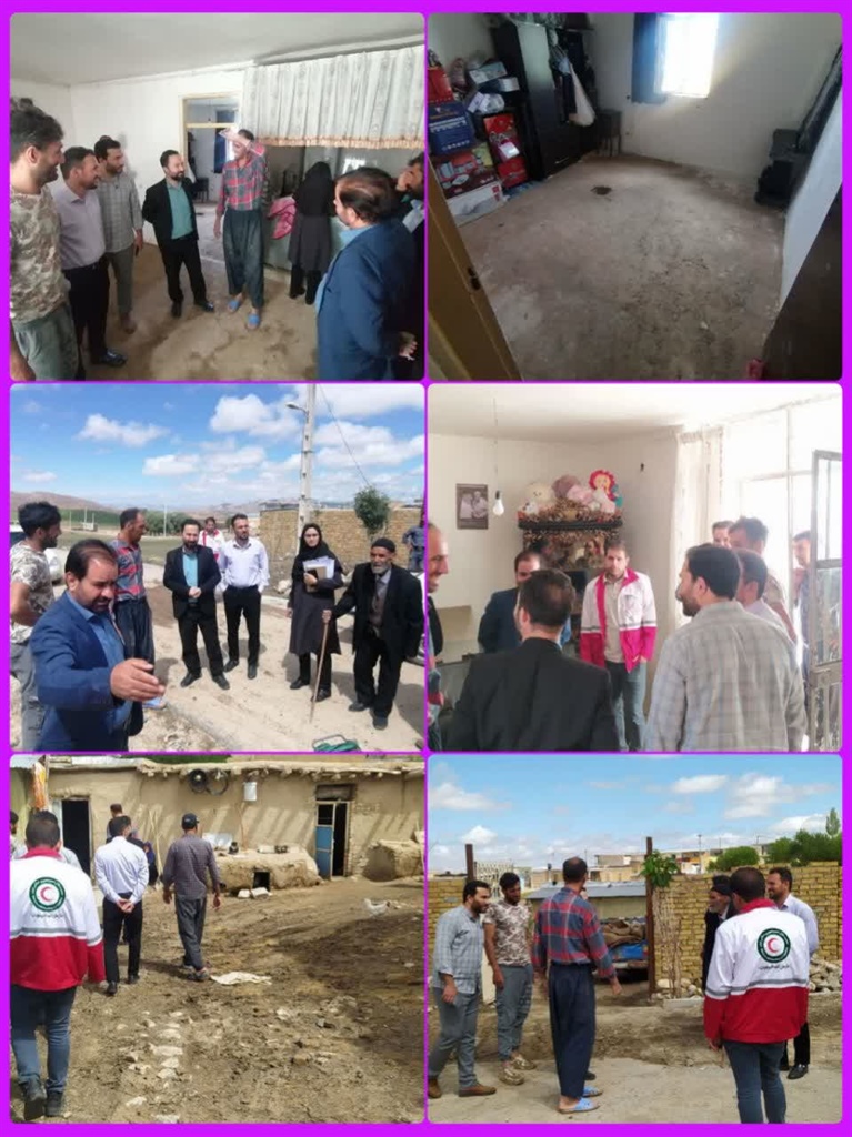 بازدید بخشدار ابهر از روستاهای بخش در پی بارندگی