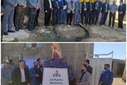 افتتاح پروژه کانال آب کشاورزی روستای قره آغاج