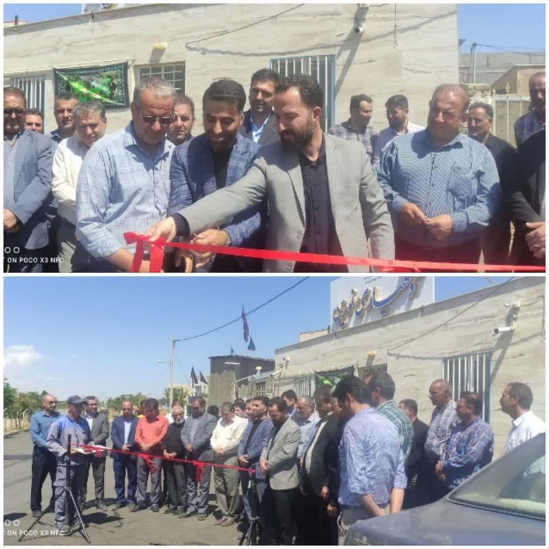 افتتاح پروژه آسفالت روستای نورین