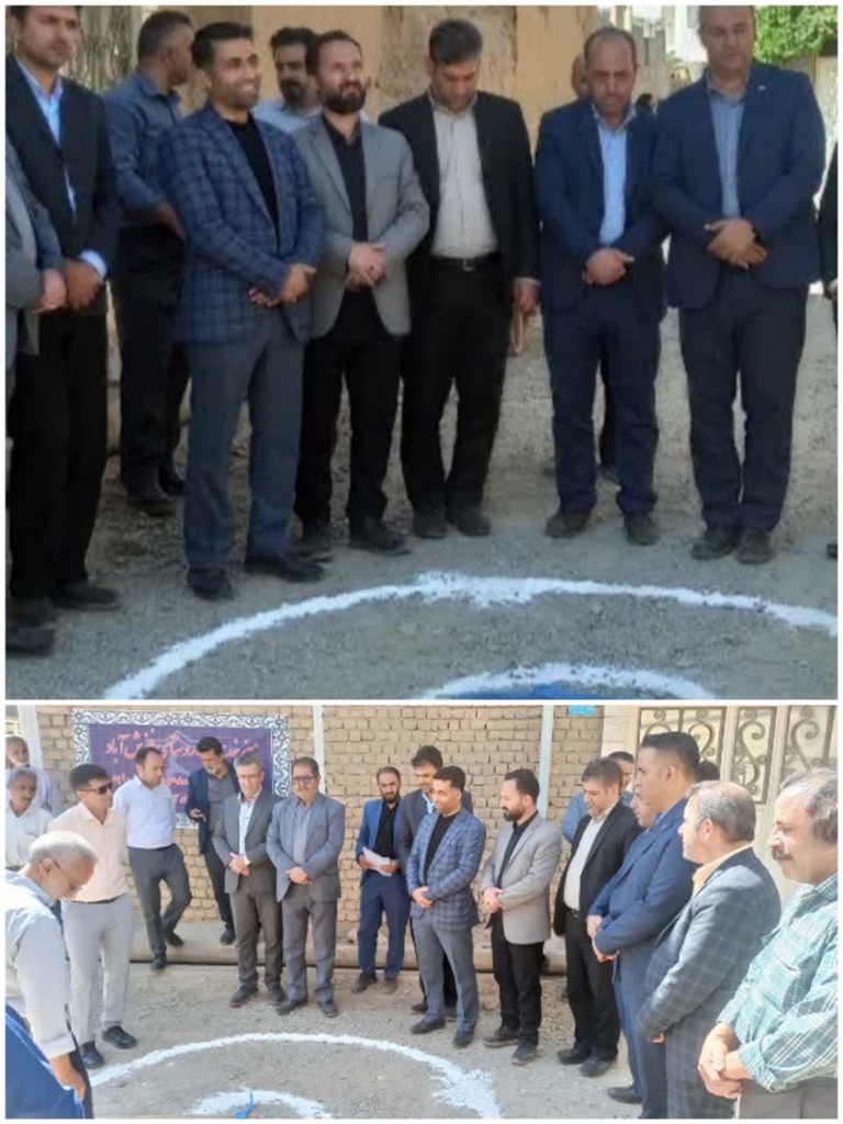 کلنگ زنی پروژه زیرسازی معابر روستای فنوش آباد