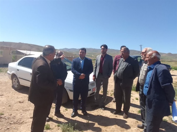 بازدید میدانی مهندس نژاد حسینی بخشدار محترم خرم دره از روستای رحمت آباد