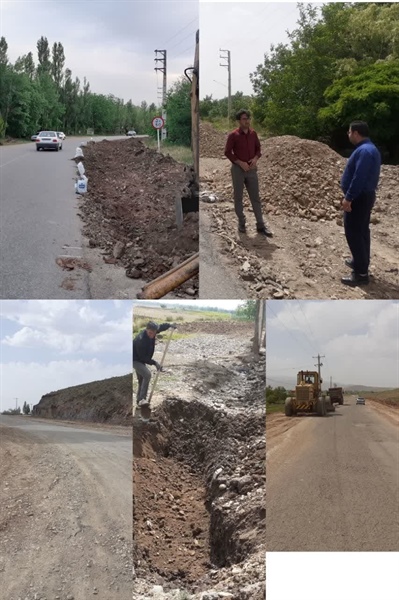 مسیر جاده اصلی شویر به هیدج و اصلاح مسیر جهت بهبود عبور ومرور روستایی