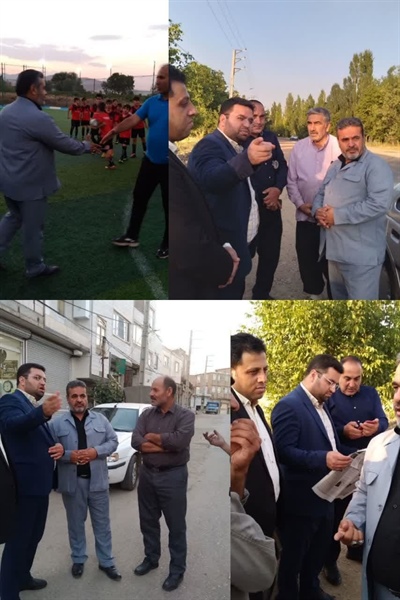 باز دید از چمن مصنوعی سوکهریز و اسفالت معابر اصلی   و بررسی کلی موضوعات عمرانی